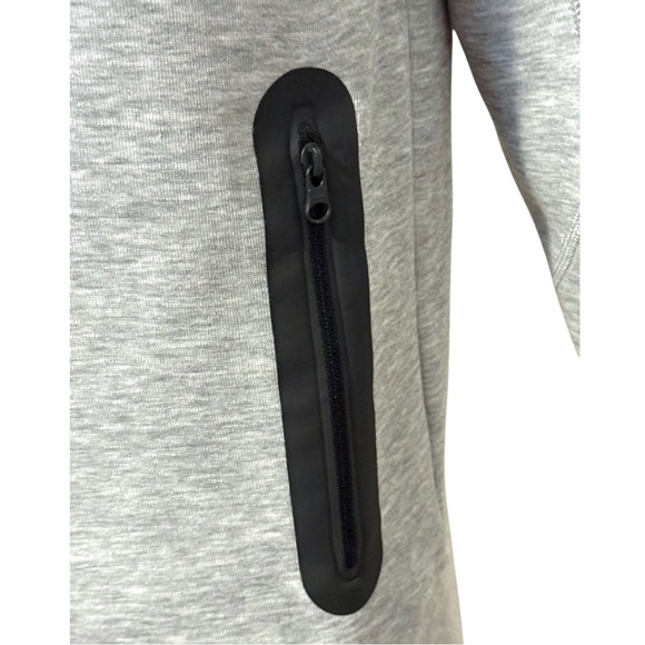 Nike Tech Fleece Hoodie Kids Size M Gray Full Zip Sweatshirt Jacket - Picture 3 of 8
